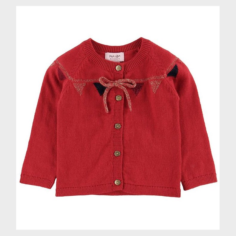 Noa Noa miniature Cardigan - Rd/Guld m. Sljfe