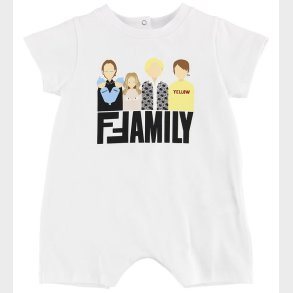 Fendi Kids Sommerdragt - Hvid m. Fendi Family