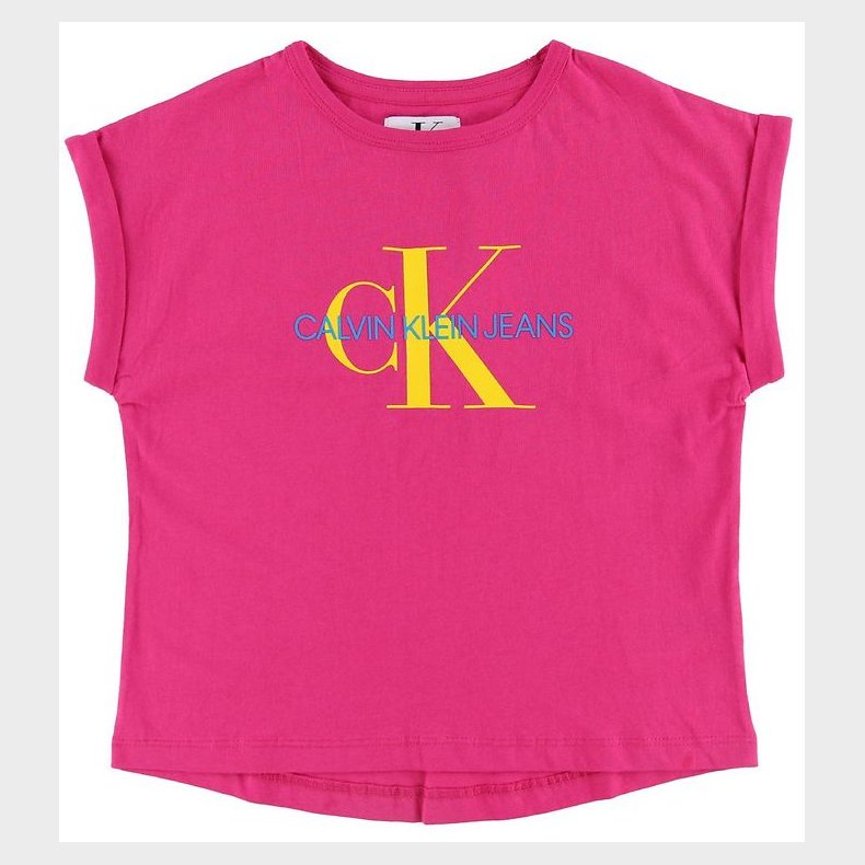 Calvin Klein T-shirt - Pink m. Logo