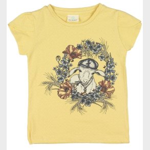 En Fant T-shirt - Gul m. Hulmnster/Ged