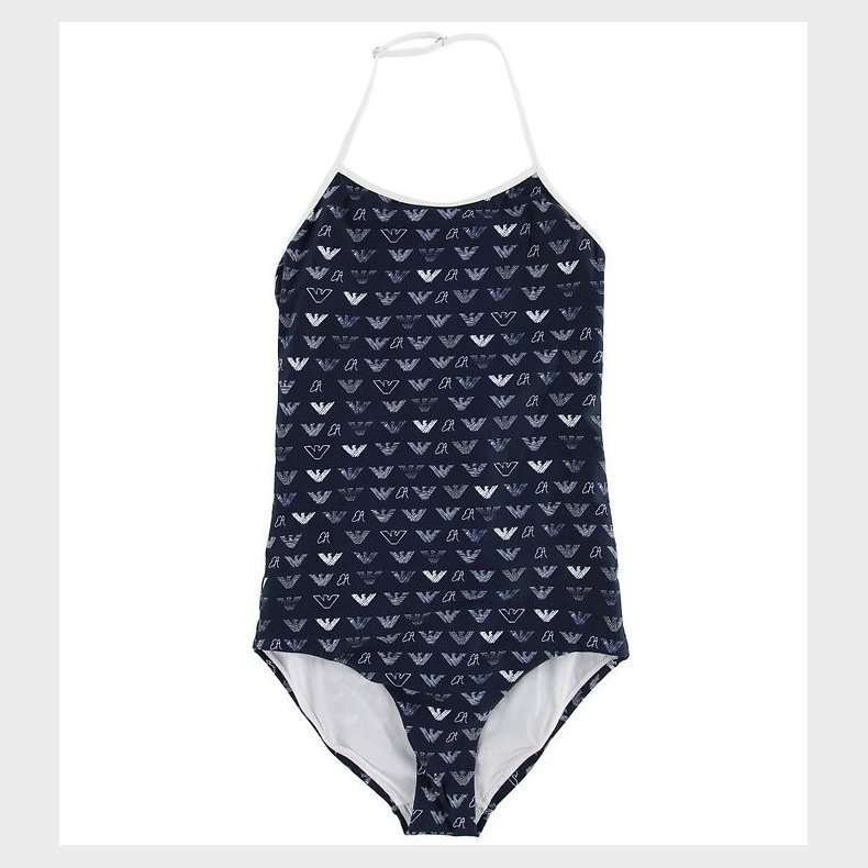 Emporio Armani Badedragt - Navy m. Allover Logo