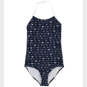 Emporio Armani Badedragt - Navy m. Allover Logo