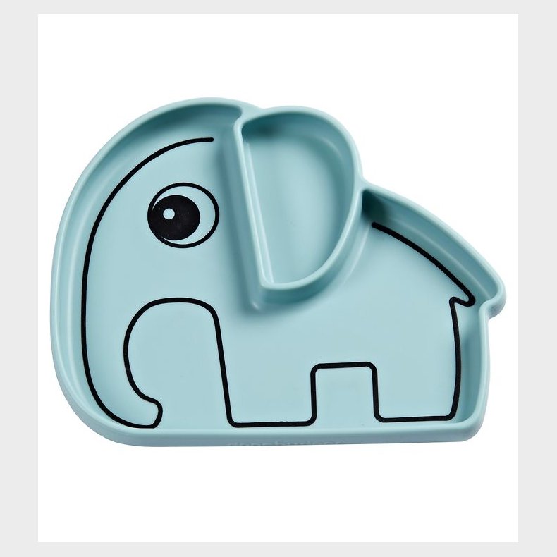 Done By Deer Tallerken - Silikone - 2 Rum - Stick & Stay - Elphe