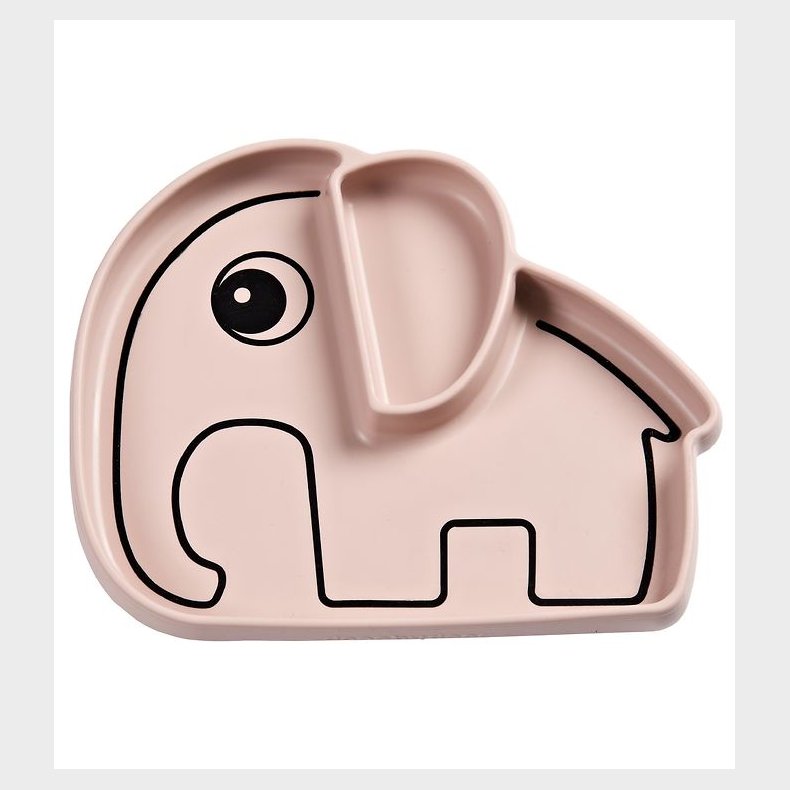 Done By Deer Tallerken - Silikone - 2 Rum - Stick & Stay - Elphe