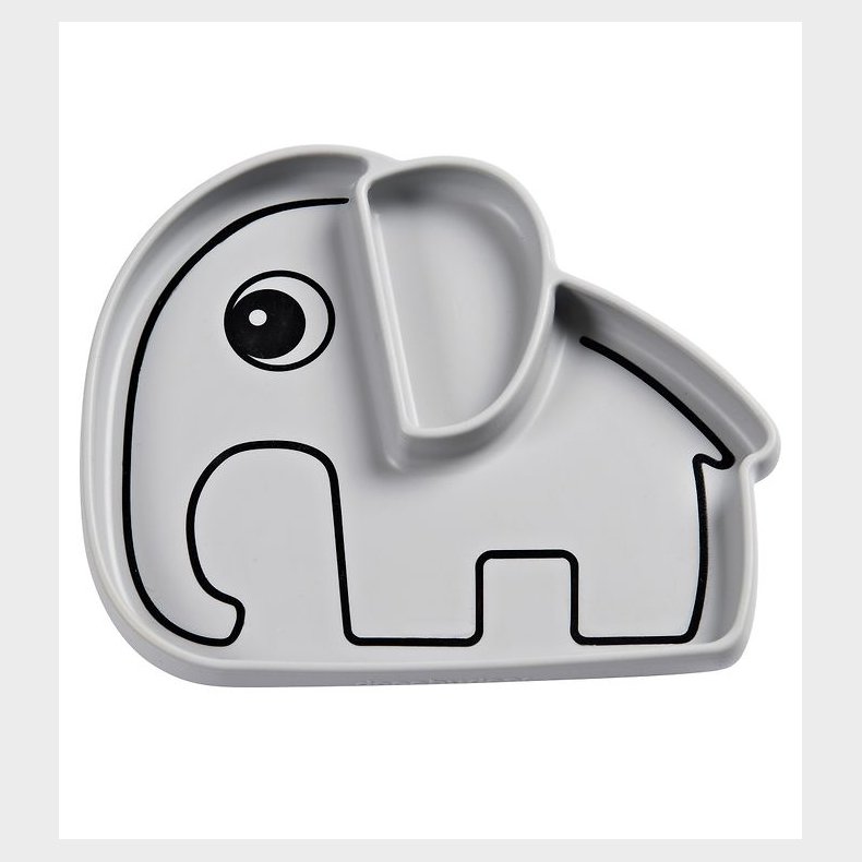 Done By Deer Tallerken - Silikone - 2 Rum - Stick & Stay - Elphe