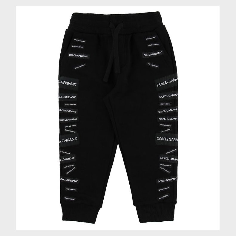 Dolce & Gabbana Sweatpants - Sort m. Patches