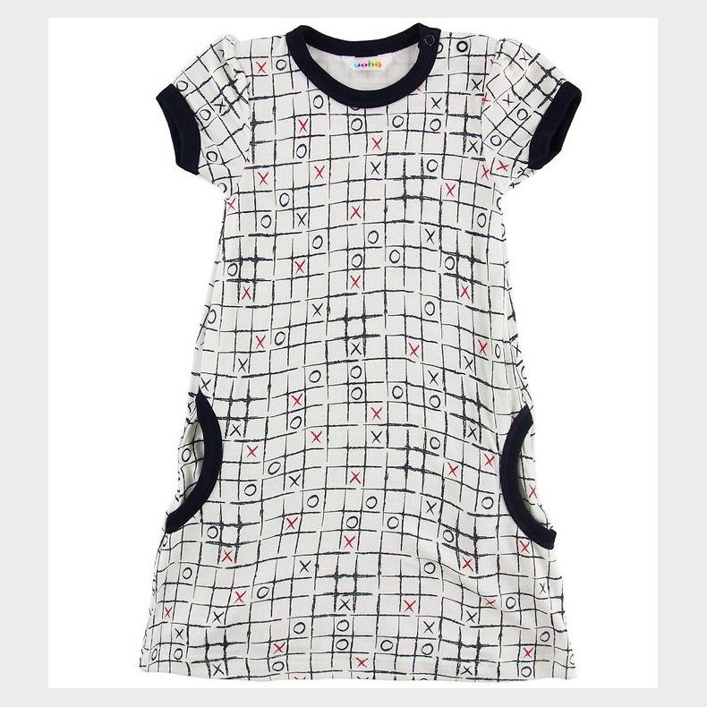 Joha Kjole - Bambus - Hvid m. Tern