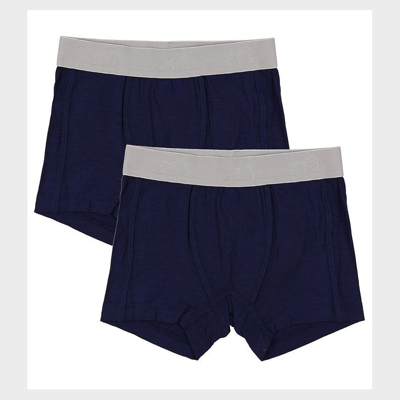 Minymo Boxershorts - 2-pak - Bambus - Navy