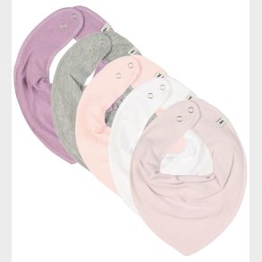 Pippi Savlesmk - Spids - 5-pak - Rosa/Lilla/Hvid/Grmeleret