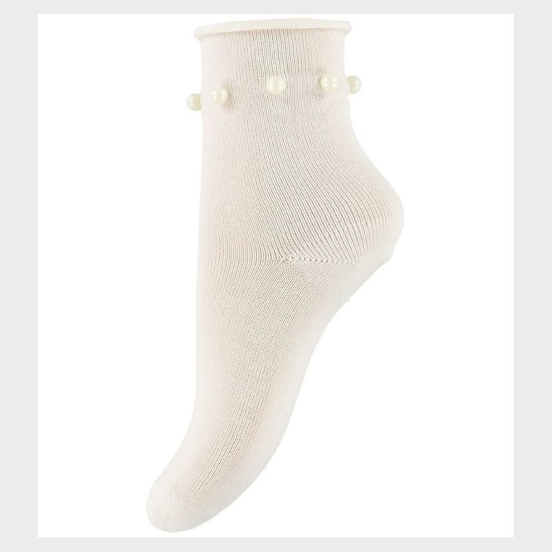 Condor Strmper - Hvid m. Perler