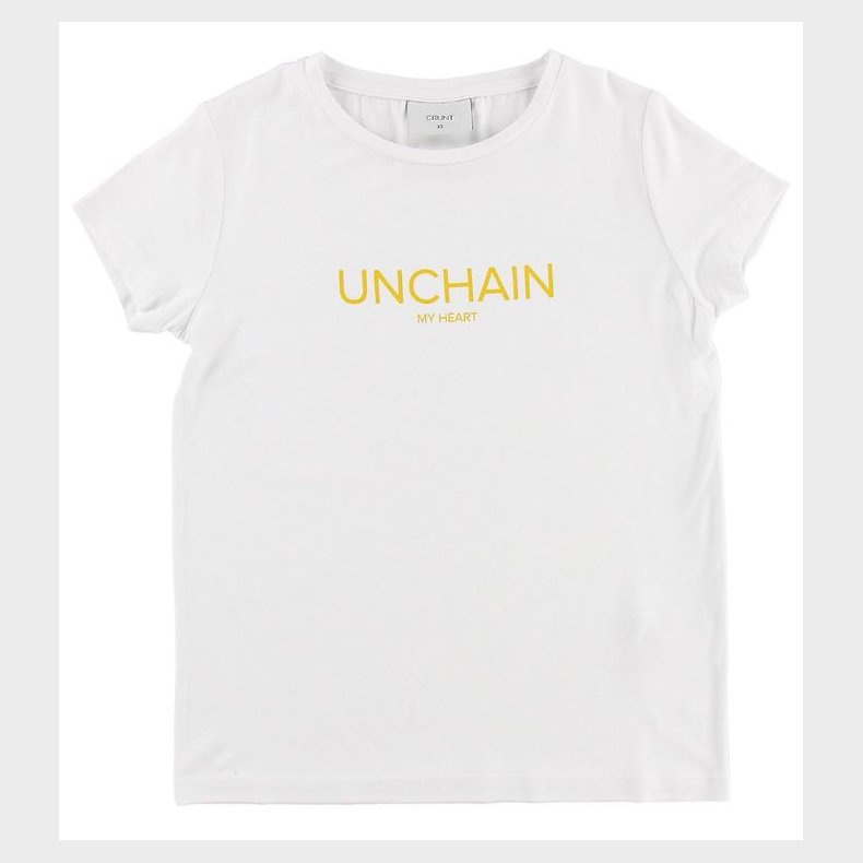 Grunt T-shirt - Eva - Hvid m. Tekst