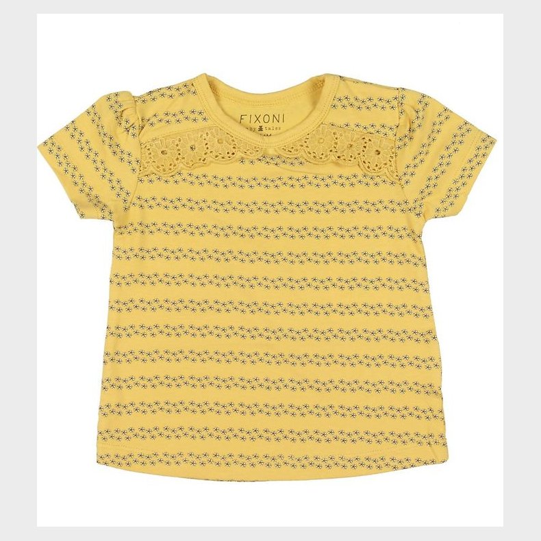 Fixoni T-shirt - Rattan m. Blomster