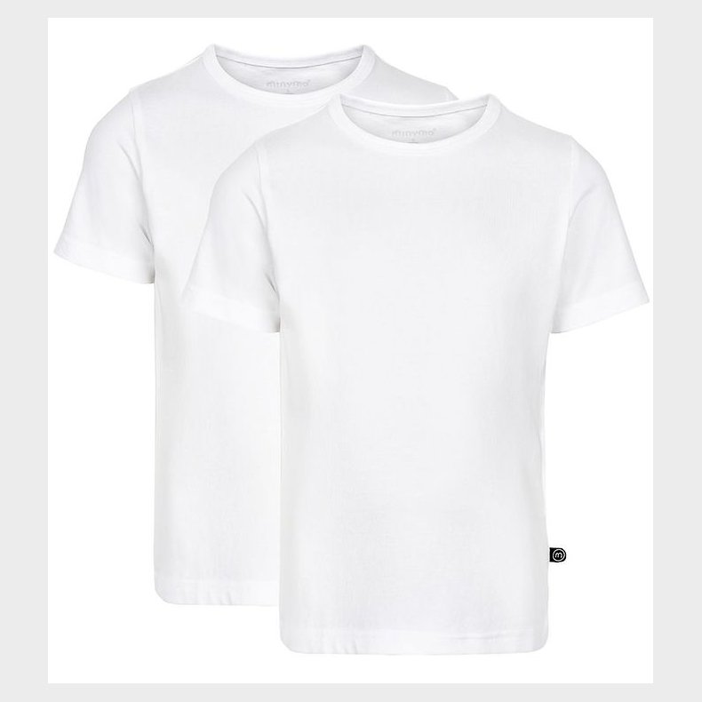 Minymo T-shirt - 2-pak - Hvid