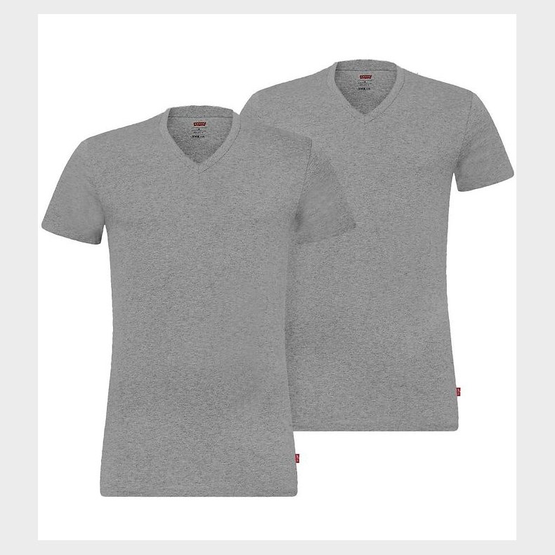 Levis T-shirt - 2-pak - V-Neck - Grmeleret