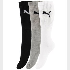 Puma Str�mper - 3-pak - Sport - Hvid/Gr�meleret/Sort
