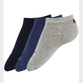 Puma Ankelstrmper - 3-pak - Sneaker Plain - Bl/Grmeleret/Navy