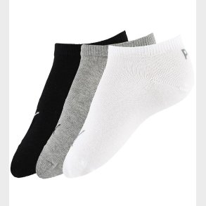 Puma Ankelstrmper - 3-pak - Sneaker Plain - Sort/Grmeleret/Hvi