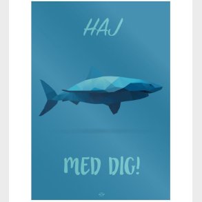 Citatplakat Plakat - A3 - Haj Med Dig