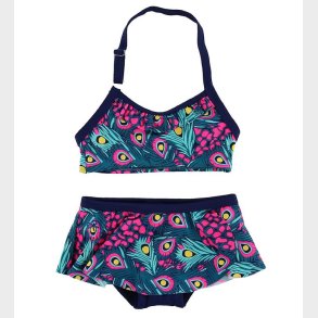 Color Kids Bikini - Tracy - Navy/Pink m. Pfuglefjer