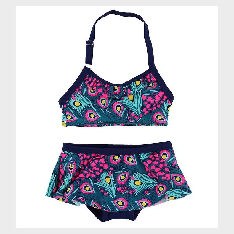 Color Kids Bikini - Tracy - Navy/Pink m. Pfuglefjer