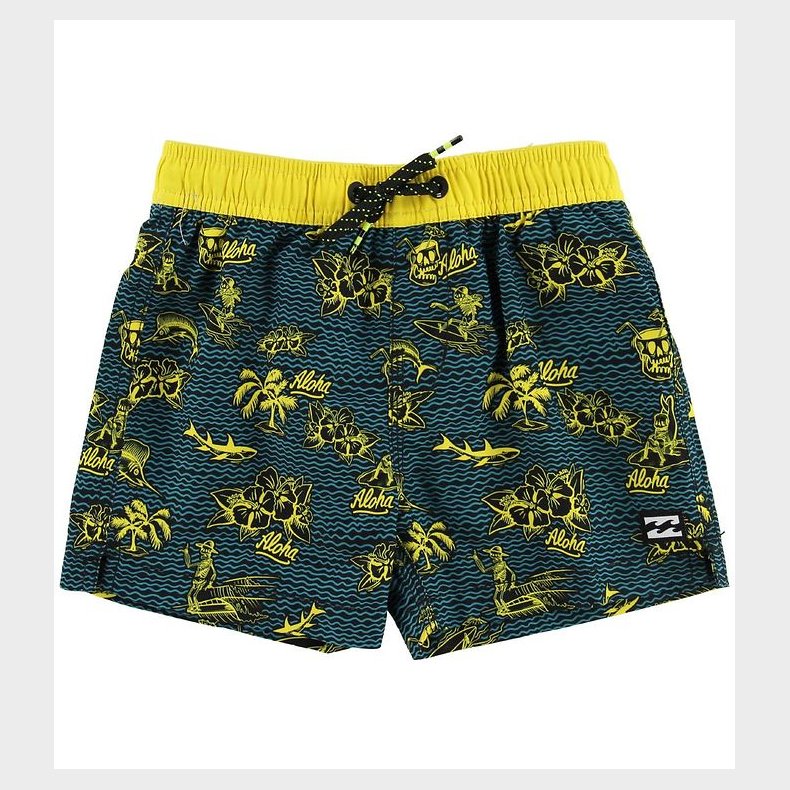 Billabong Badeshorts - Adventure Island - Sort/Gul