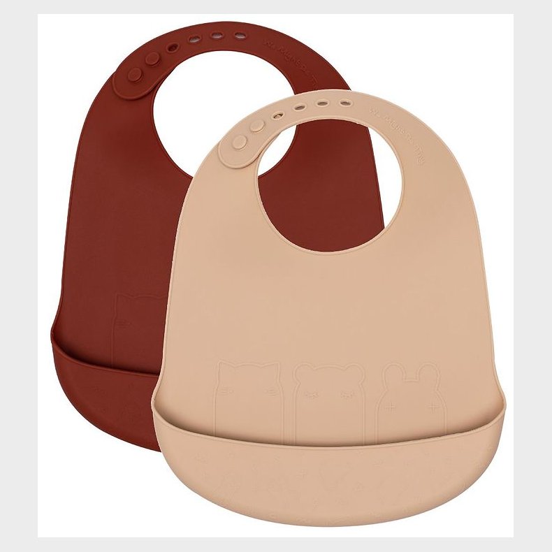 We Might Be Tiny Hagesmk - 2-pak - Silikone - Beige/Rust