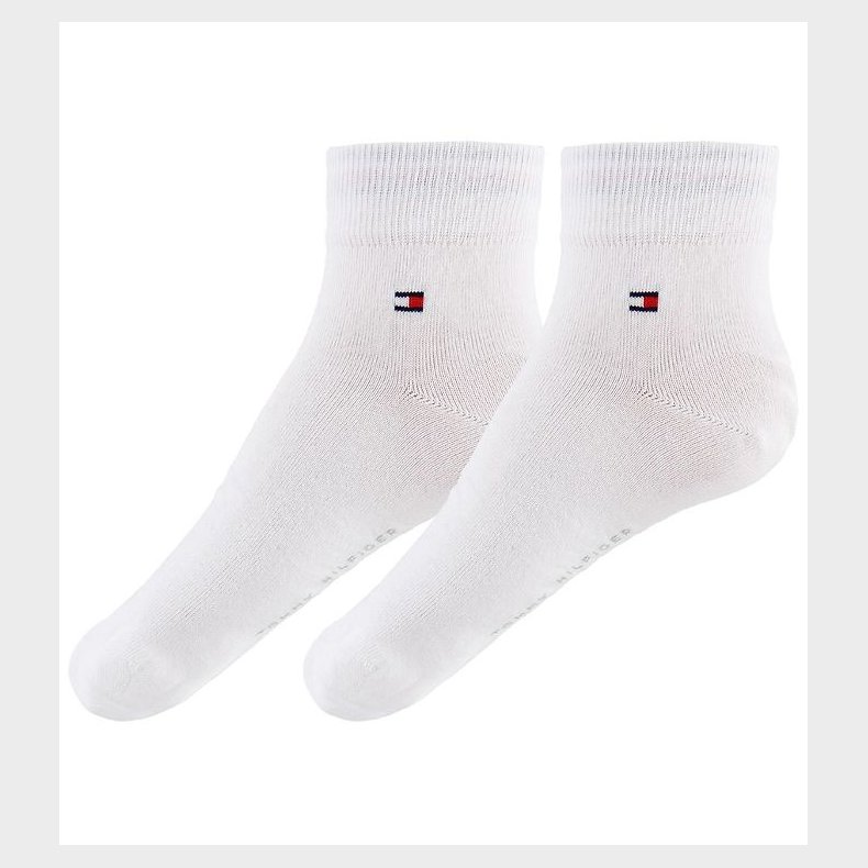 Tommy Hilfiger Strmper - 2-pak - Quarter - Hvid