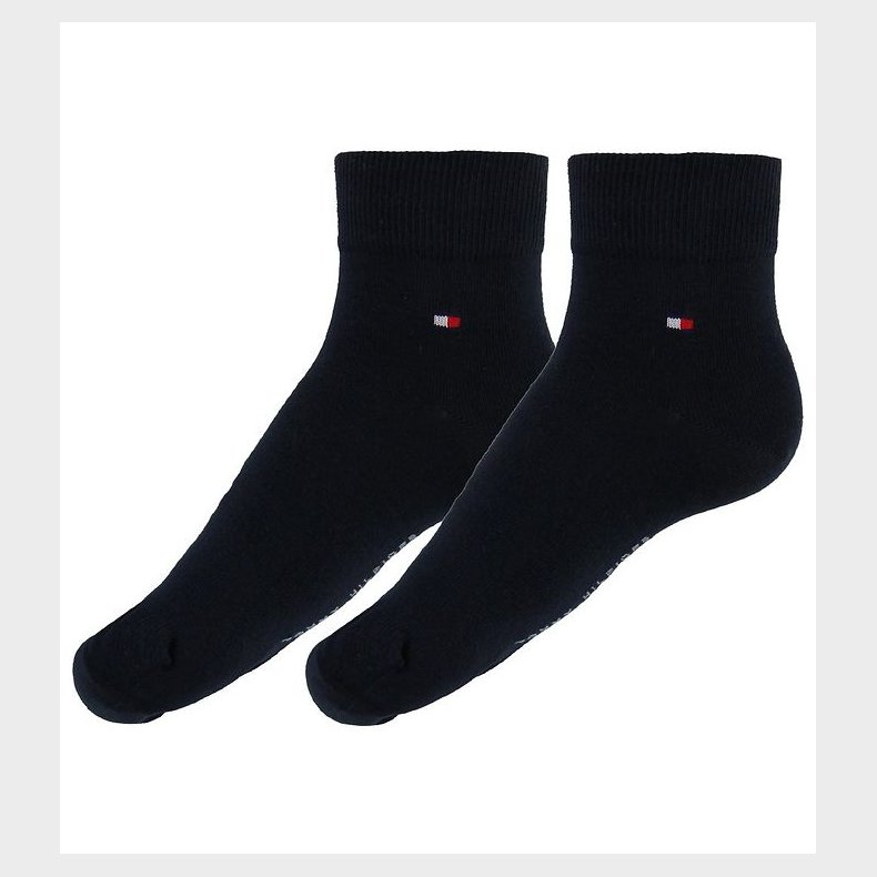 Tommy Hilfiger Strmper - 2-pak - Quarter - Navy