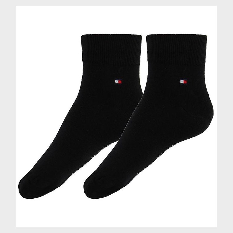 Tommy Hilfiger Strmper - 2-pak - Quarter - Sort