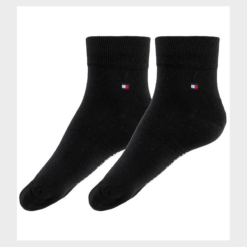 Tommy Hilfiger Strmper - 2-pak - Quarter - Sort