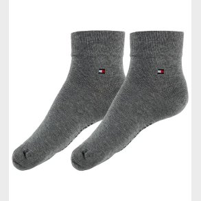 Tommy Hilfiger Strmper - 2-pak - Quarter - Grmeleret