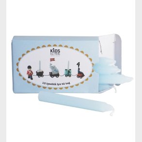 Kids by Friis Lys til Fdselsdagstog - 10 stk - Lysebl