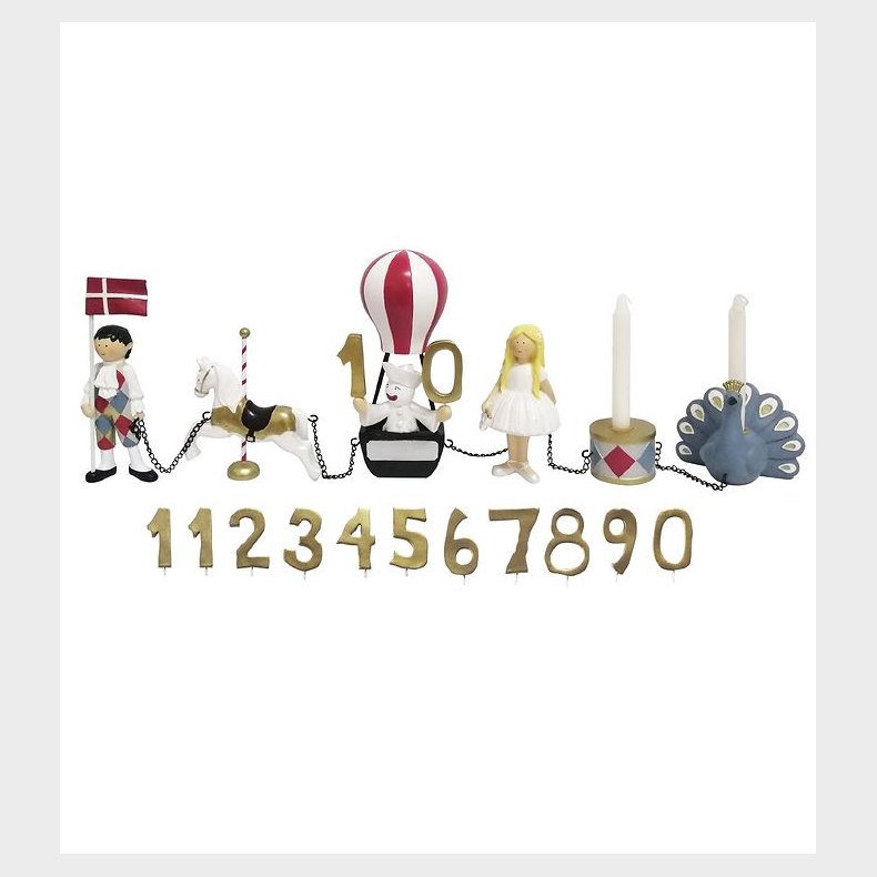 Kids by Friis Fdselsdagstog - 45 cm - Harlekin & Columbine