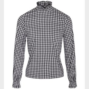 Cost:Bart Bluse - Catalina - Sort/Hvidternet