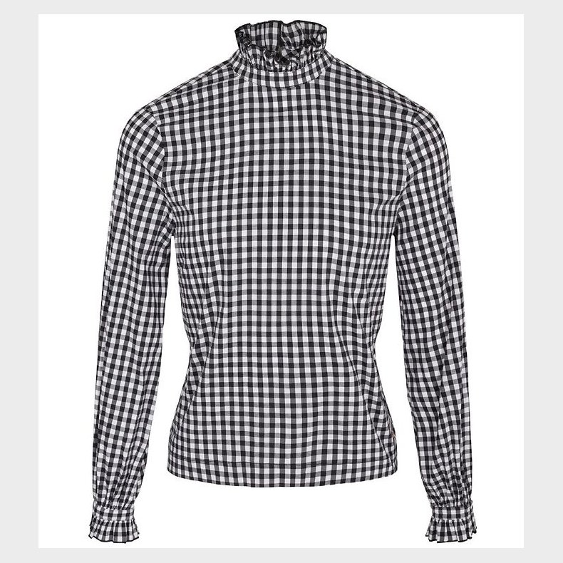 Cost:Bart Bluse - Catalina - Sort/Hvidternet