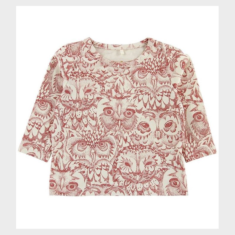 Soft Gallery Bluse - Bella - Cream - Mahogany Ugler