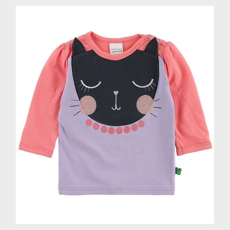 Freds World Bluse - Lavendel/Koral m. Kat
