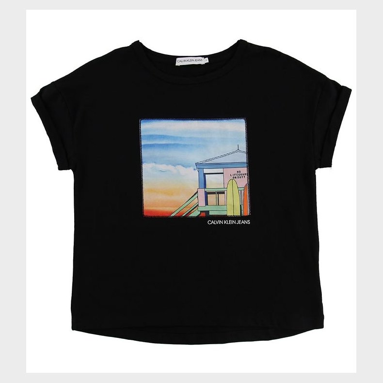 Calvin Klein T-shirt - Sort m. Patch