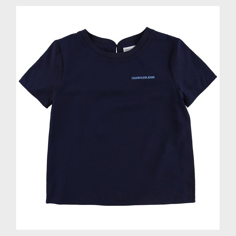 Calvin Klein T-shirt - Modal/Bomuld - Navy