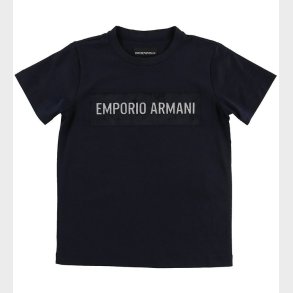 Emporio Armani T-shirt - Navy m. Velour/Glimmer