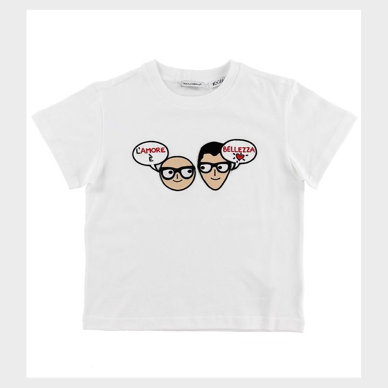 Dolce & Gabbana T-shirt - DG Family - Hvid