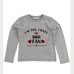 Dolce & Gabbana Bluse - Millennials - Grmeleret m. Fan Print