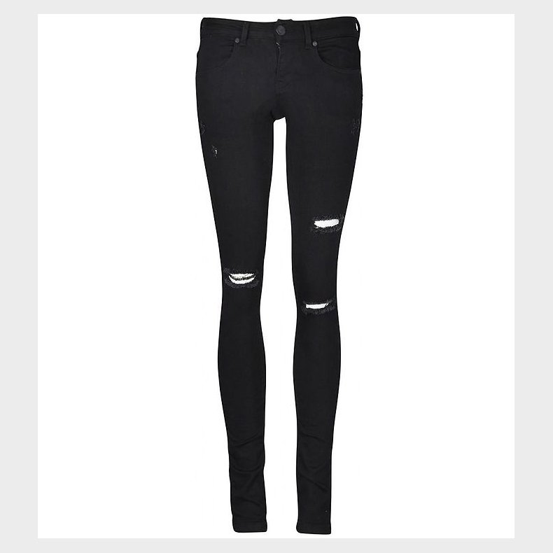 Cost:Bart Jeans - Nanna - Sort m. Slidhuller