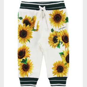 Dolce & Gabbana Sweatpants - Sunflower - Hvid/Mrkegrn