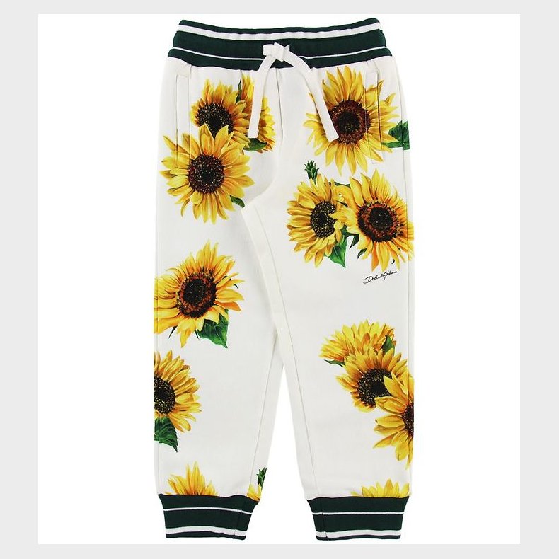 Dolce & Gabbana Sweatpants - Sunflower - Hvid/Mrkegrn