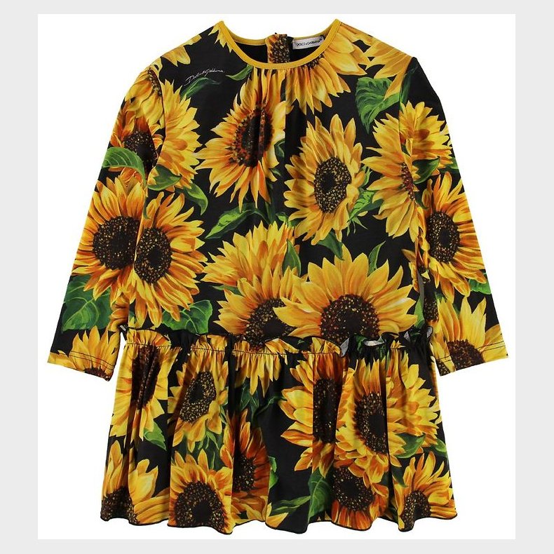 Dolce & Gabbana Kjole - Sunflower - Sort/Gul