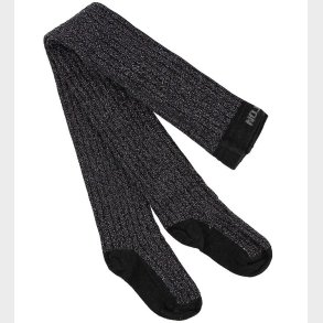 Melton Strmpebukser - Rib - Bambus - Mrkegr m. Glimmer