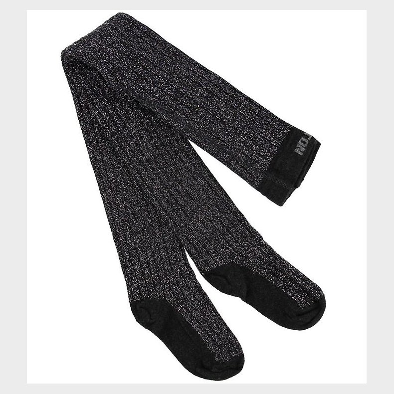 Melton Strmpebukser - Rib - Bambus - Mrkegr m. Glimmer