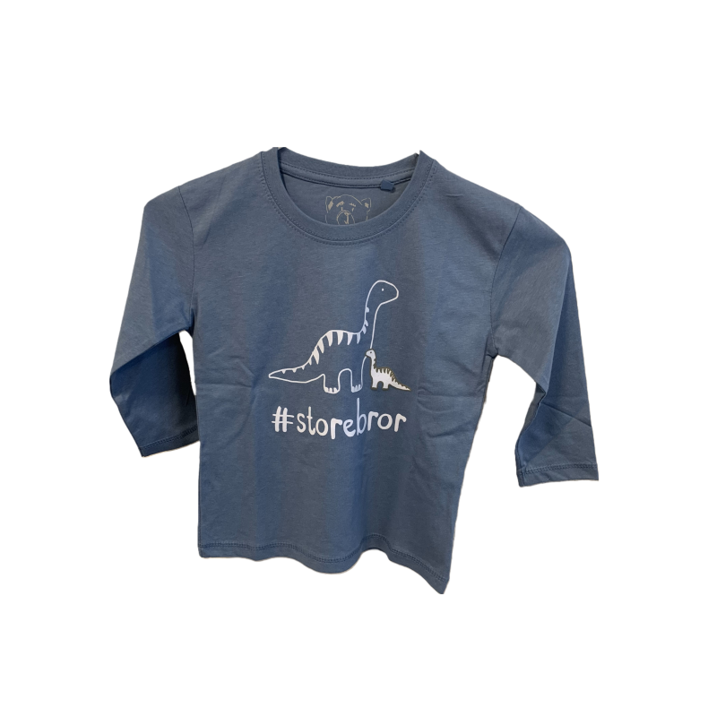 #Storebror T-Shirt L/S, Denim Blue - Storebror T-Shirt - Legekammeraten.dk