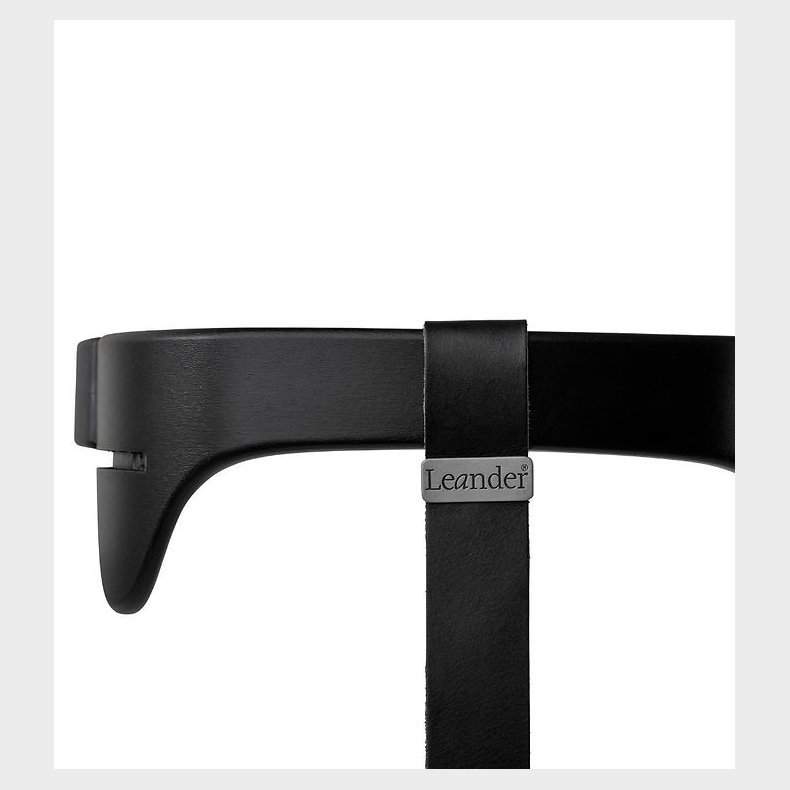 Leander Classic Bjle til Hjstol - Sort m. Lderstrop